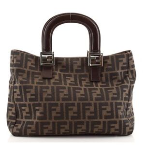 Fendi Vintage FF Handle Zucca Small Tote